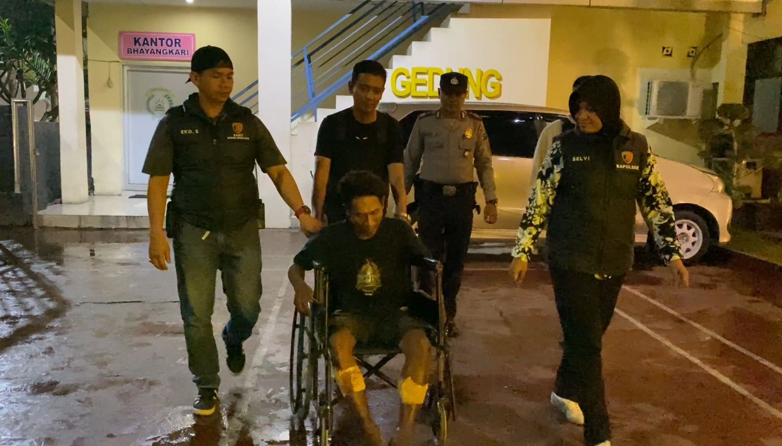 Polsek Medan Kota Tembak Pelaku Curanmor di Kawasan Jalan Air Bersih